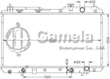 6117089N - Radiator for HONDA CRV '97-01 2.0L RD1 AT OEM: 19010- P3F-901 DPI: 2051