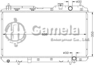 6117090N - Radiator for HONDA CRV '97-01 2.0L RD1 MT OEM: 19010- P3F-014/004/902 DPI: 2051
