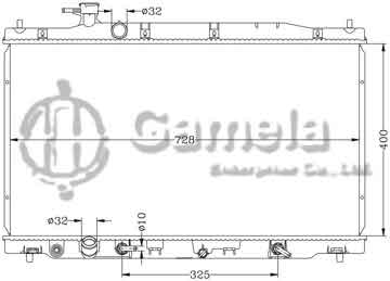 6117095AN - Radiator for HONDA CRV '07 2.0L RE2 AT OEM: 19010-