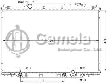 6117099N - Radiator for HONDA STEP WAGON RF3/K20A AT OEM: 19010- PNC-901/J51