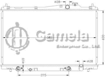 6117101AN - Radiator for HONDA STREAM '01-04 RN1/K17A AT OEM: 19010- PSA-901