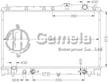 6117106AN - Radiator for HONDA TL SERIES '97-98 UA2 AT OEM: 19010- P1R-901 DPI: 2030 2209