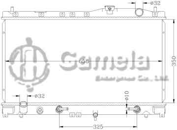 6117109AN - Radiator for HONDA VIGOR '92-94 CB5 AT OEM: 19010- PV0-903