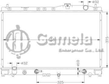 6117111AN - Radiator for HONDA VIGOR '92-94 CC2/CC5 AT OEM: 19010- PV1-903 DPI: 1277