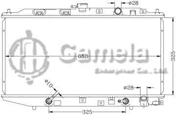 6117115N - Radiator for HONDA CIVIC/CRX '88-91 EF2.3 AT OEM: 19010- PM3-901/902 DPI: 886