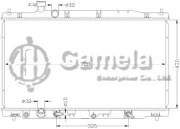 6117117N - Radiator for HONDA CRV '07 2.4L RE4 AT OEM: 19010- RZA- A51 DPI: 2954