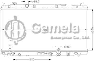 6117121N - Radiator for HONDA FIT '2009 GE6/GE8 AT OEM: 19010- RC3- H51