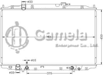 6117131N - Radiator for HONDA ODYSSEY '05-09 AT