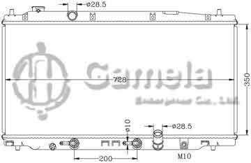 6117134N - Radiator for HONDA FIT '2009 AT OEM: 19010-