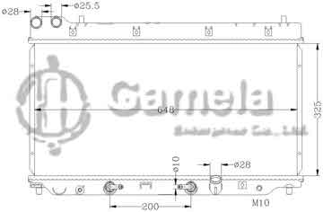 6117135N - Radiator for HONDA FIT GD1(兩廂) AT OEM: 19010-