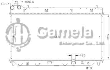 6117136N - Radiator for HONDA FIT GD1(兩廂) MT OEM: 19010-