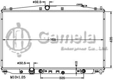 6117139N - Radiator for HONDA ODYSSEY '09 AT OEM: 19010- RLF-901