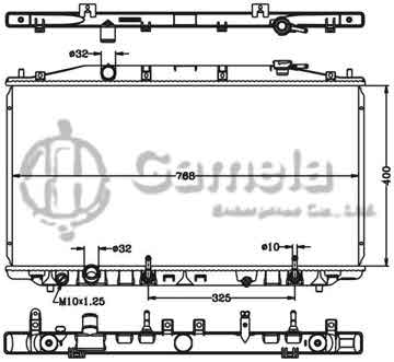 6117141N - Radiator for HONDA SPIRIOR 2.4L '09(思鉑睿) AT OEM: 19010- RL9- H51