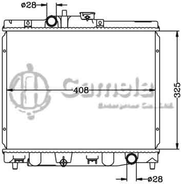 6117144N - Radiator for HONDA INSIGHT '00-06 MT OEM: 19010-