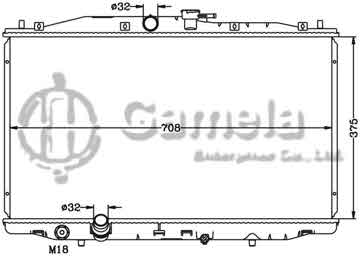 6117146N - Radiator for HONDA ACCORD EURO CM2/3 MT OEM: 19010-