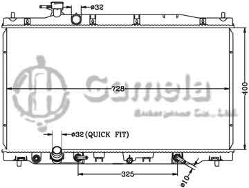 6117151N - Radiator for HONDA CRV '07 2.4L RE4 AT OEM: 19010-