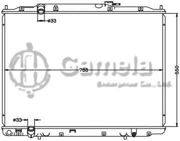 6117162N - Radiator for HONDA RIDGELINE EX-L/LX/RT '06-08 MT OEM: 19010-