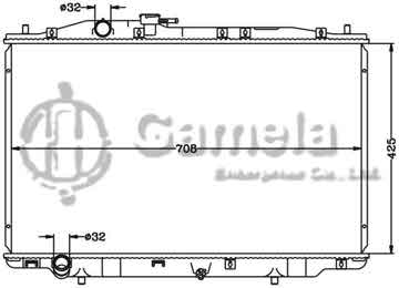 6117164N - Radiator for HONDA ACURA 3.5L/V6 '05-08 MT OEM: 19010-