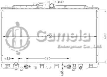 6117165NA - Radiator for HONDA ACURA CL '01-03 AT HONDA ACURA US SABER '01-03 AT OEM: 19010-