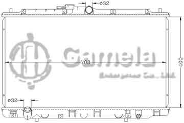 6117166NA - Radiator for HONDA ACURA CL '01-03 MT HONDA ACURA US SABER '01-03 MT OEM: 19010-PJE-A51/19010-P8D-J52 DPI: 2431