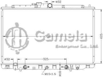 6117167NA - Radiator for HONDA ACURA INSPIRE '01-03 AT HONDA ACURA US SABER '01-03 AT OEM: 19010-