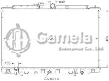 6117168NA - Radiator for HONDA ACURA INSPIRE '01-03 MT HONDA ACURA US SABER '01-03 MT OEM: 19010-PXG-J51 DPI: 2375