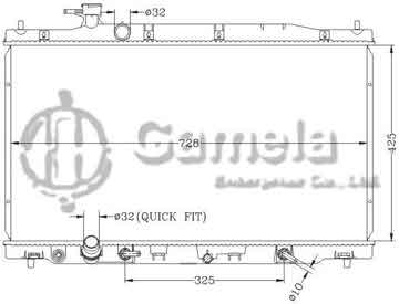 6117169NA - Radiator for HONDA CR-V '2010-2011 2.4L AT OEM: 19010- DPI: 13155