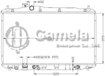 6117175NA - Radiator for HONDA CIVIC '11- AT OEM: 19010- DPI: 13221