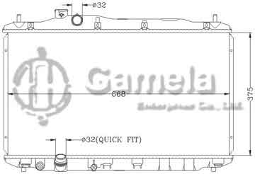 6117176NA - Radiator for HONDA CIVIC '11- MT OEM: 19010-