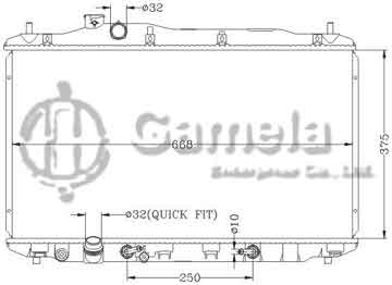 6117177NA - Radiator for HONDA CIVIC '11- AT OEM: 19010-