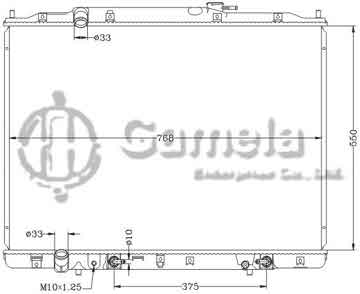 6117179NA - Radiator for HONDA PILOT '09-12 AT HONDA RIDGELINE '09-11 AT OEM: 19010- DPI: 13065