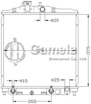 6117181NA - Radiator for HONDA/ACURA LIFE '01-03 AT OEM: 19010-PFB-902