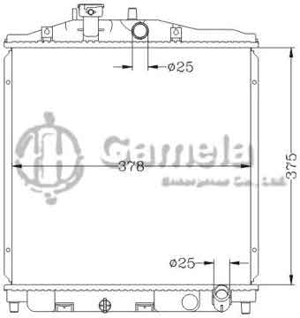 6117182NA - Radiator for HONDA/ACURA LIFE '01-03 MT OEM: 19010-PFB-013