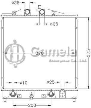 6117183NA - Radiator for HONDA/ACURA LifeDunk '00-03 AT OEM: 19010-PXH-901/951