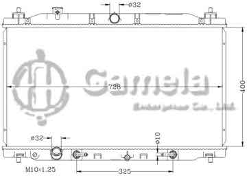 6117185NA - Radiator for HONDA/ACURA STREAM '06- AT OEM: 19010-RWK-J01