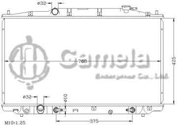 6117187NA - Radiator for HONDA/ACURA TL '09-10 AT DPI: 13121