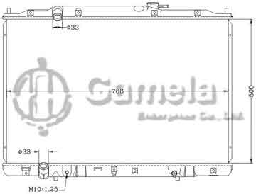 6117202NA - Radiator for HONDA ACURA MDX 3.7L V6 '07-12 MT HONDA ACURA ZDX 3.7L V6 '10-12 MT
