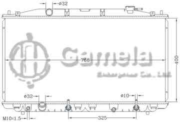 6117205NA - Radiator for HONDA ACCORD 2.4L ' 08 - 12 CPI AT DPI: 2990