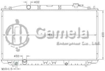 6117206NA - Radiator for HONDA ACCORD 2.4L ' 08 - 12 CPI MT