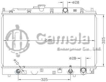 6117207NA - Radiator for HONDA CIVIC 1.3 / 1.4 ' 87 - AT OEM: 19010 - PM1 - 901