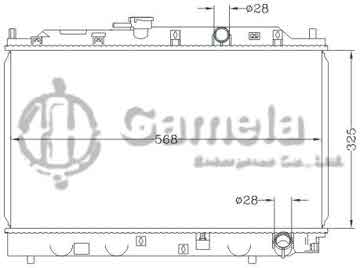 6117208NA - Radiator for HONDA CIVIC 1.3 / 1.4 ' 87 - MT OEM: 19010 - PM3 - 003