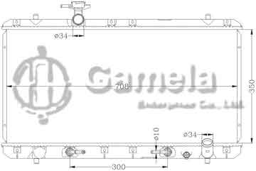 6118003AN - Radiator for SUZUKI LIANA/AERIO '02-07 AT OEM: 17700-54G20 DPI: 2451