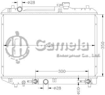 6118005N - Radiator for SUZUKI CULTUS/SWIFT GA11 '95- AT OEM: 17700-60G10 DPI: 2085