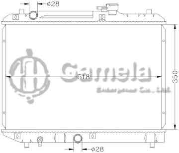 6118006N - Radiator for SUZUKI CULTUS/SWIFT GA11 '95- MT OEM: 17700-60G00 DPI: 2084