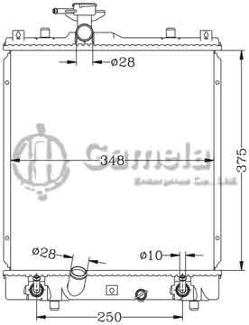 6118012AN - Radiator for SUZUKI IGNIS '03 AT