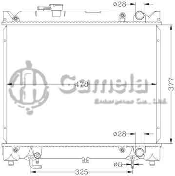 6118019AN - Radiator for SUZUKI VITARA '88-97 TA01 G16A AT OEM: 17700- DPI: 2089