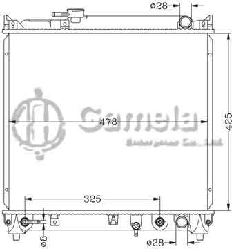 6118020AN - Radiator for SUZUKI VITARA '88-97 TD01 AT OEM: 17700-56B10/56B12