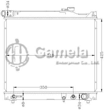 6118024N - Radiator for SUZUKI VITARA '96 AT OEM: 17700-78E00