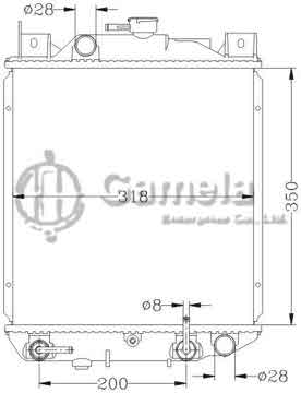 6118025N - Radiator for SUZUKI SWIFT '91- AT OEM: 17700-71C11