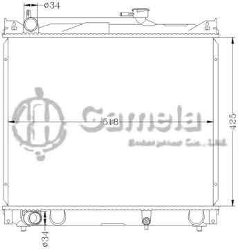 6118028N - Radiator for SUZUKI VITARA '97- TA11 MT OEM: 17700-77E00/77E20